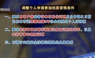 上海热线 沪牌拍卖政策重大调整，名下有沪牌额度者将无法参与拍牌